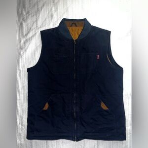 Men’s fashion vest size large navy blue